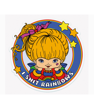 Bite Your Granny I Shit Rainbows Sticker Bite Your Granny I Shit Rainbows Sticker