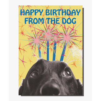 Bite Your Granny Happy Birthday From The Dog Greeting  Card