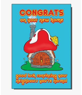 Bite Your Granny Congrats on Your New Home Greeting Card