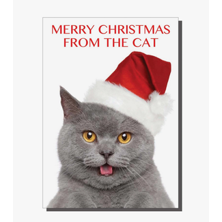 Bite Your Granny Merry Christmas From The Cat Card