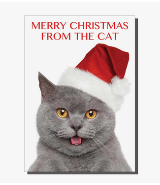 Bite Your Granny Merry Christmas From The Cat Card