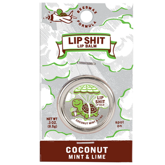 Blue Q Lip Shit Coconut Mint Lip Balm