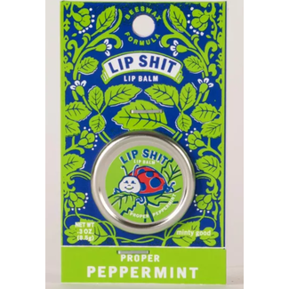 Blue Q Lip Shit Peppermint Lip Balm