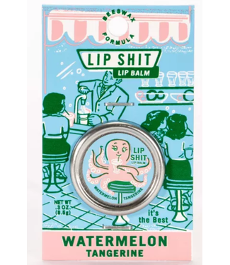 Blue Q Lip Shit Watermelon Tangerine Lip Balm