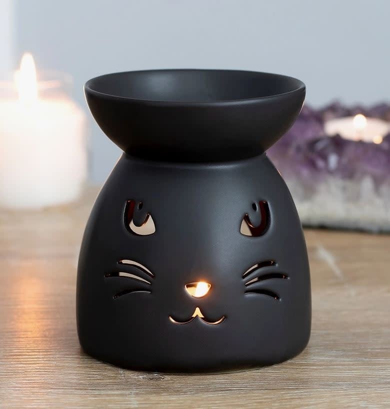 Gothic Black Cat Wax Warmer