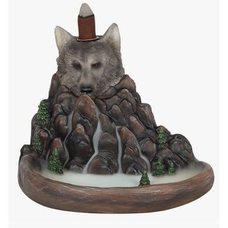 Something Different Grey Wolf Cliff Backflow Incense Burner