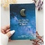 Moon & Back Labradorite Crystal Moon Greeting Card