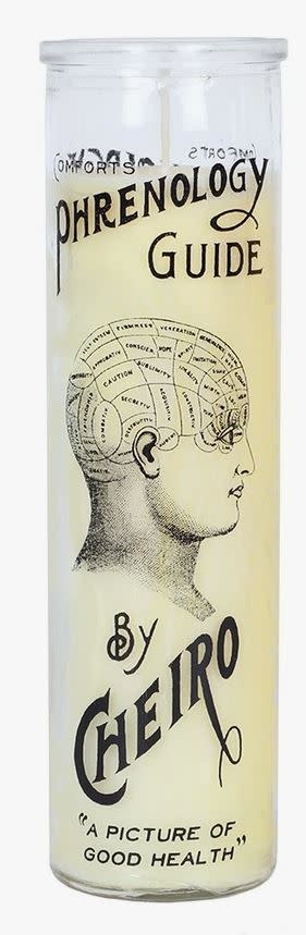 Phrenology Glass Candle