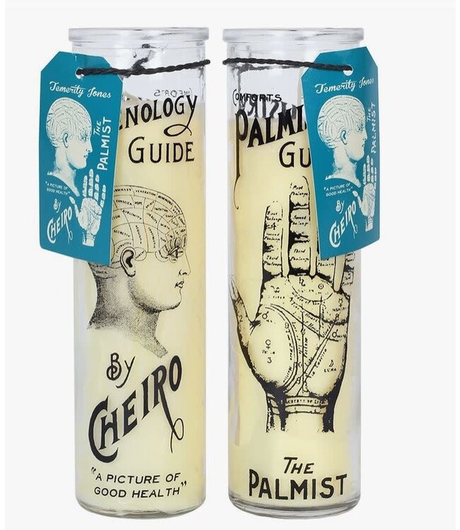 Phrenology Glass Candle