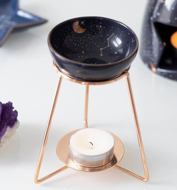 Purple Star Sign Oil Burner & Wax Warmer