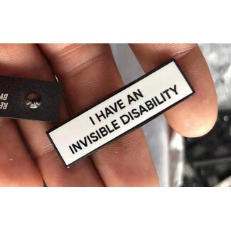 Retrophiliac I Have an Invisible Disability Communication Enamel Pin
