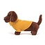 Sunny Snuggles: Sweater Sausage Dog Yellow!