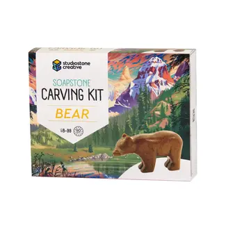 Studiostone Creative Soapstone Bear Carving Kit