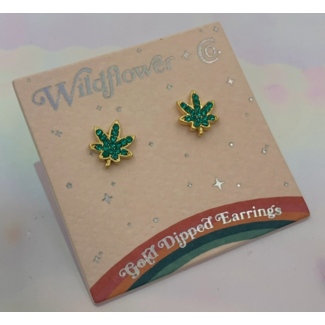 Wildflower Co. Weed Stud Earrings
