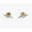 Lightening Bolt Stud Earrings - Gold Plated