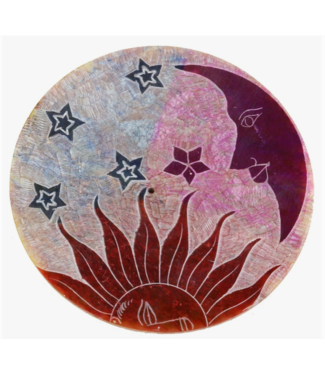 Designs by Deekay Inc. Sun and Moon Soapstone Incense Burner