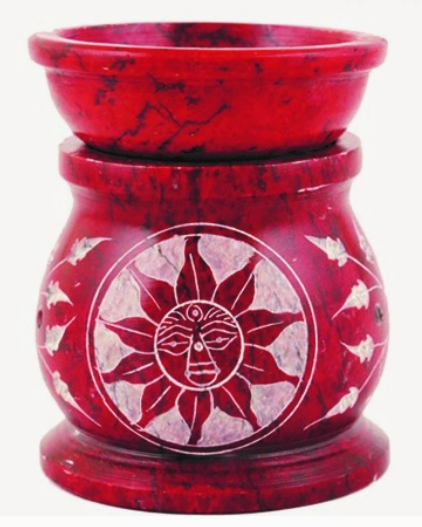 Stone Oil Burner- Fuschsia