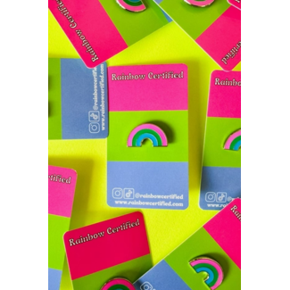 Rainbow Certified Polysexual LGBTQ+ Rainbow Pin