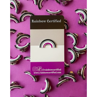 Rainbow Certified Asexual Pride Rainbow Pin
