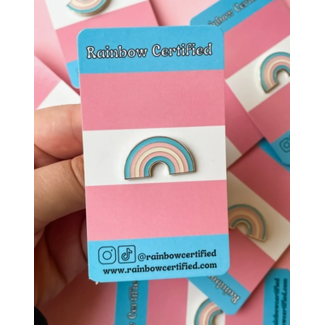 Rainbow Certified Transgender Pride Rainbow Pin