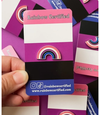 Rainbow Certified Gender Fluid Pride Flag Pin