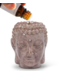 Buddha Head Stone Oil Warmer-4.5"H