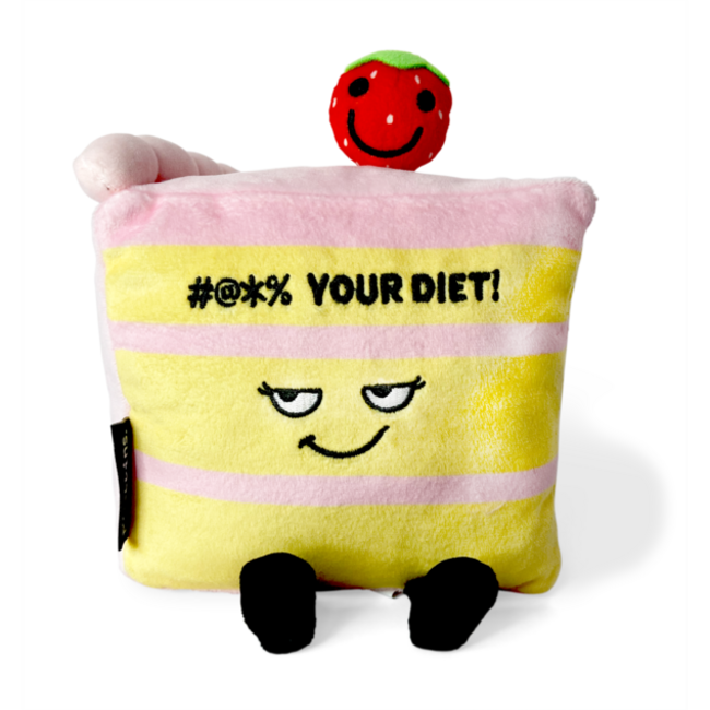 Punchkins- #@*% Your Diet!" Plush Cake Slice