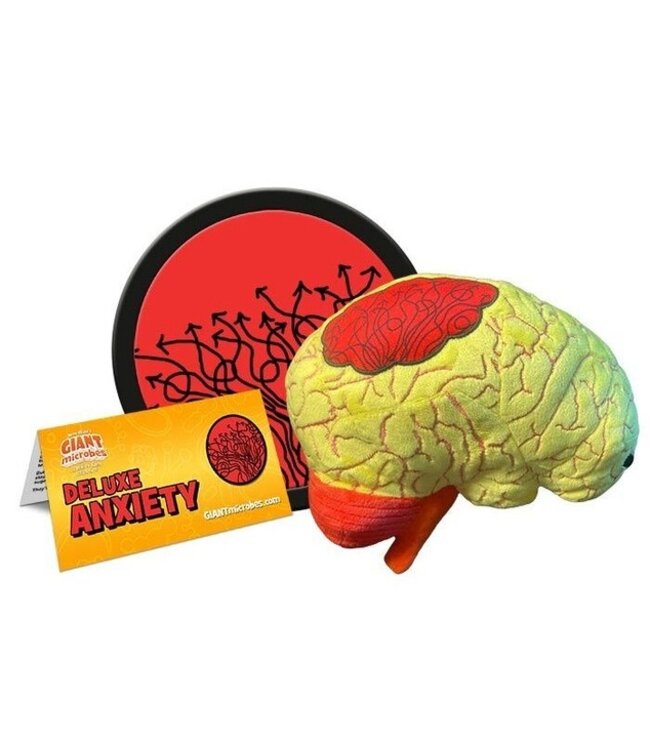 Giant Microbes Deluxe Anxiety Educational Plush: Confront Your Fears!