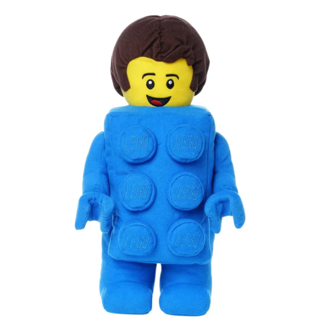 Lego Brick Suit Boy Plush: Bricky Buddy for Play and Snuggles!