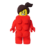 Lego Brick Suit Girl Plush: Playtime Pal with Building Block Style!