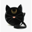 Mystical Black Cat Face Crossbody Bag