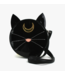 Mystical Black Cat Face Crossbody Bag