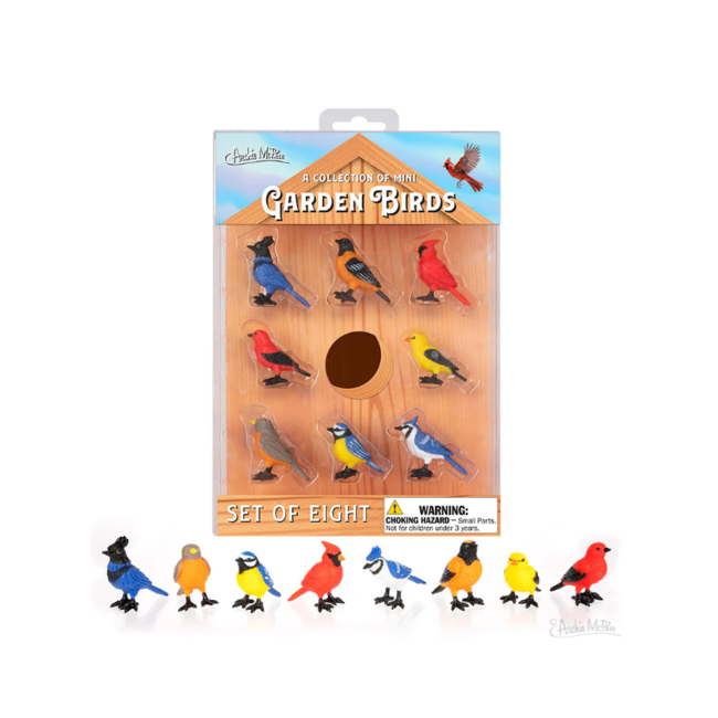 Collection of Mini Garden Birds: Adorable Avian Decor Set