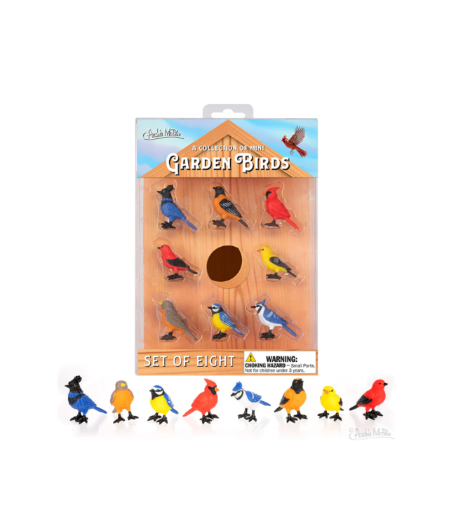 Collection of Mini Garden Birds: Adorable Avian Decor Set