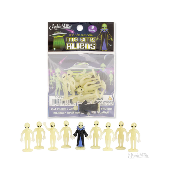 Itty Bitty Aliens - Bag of 9: Miniature Extraterrestrial Collectibles