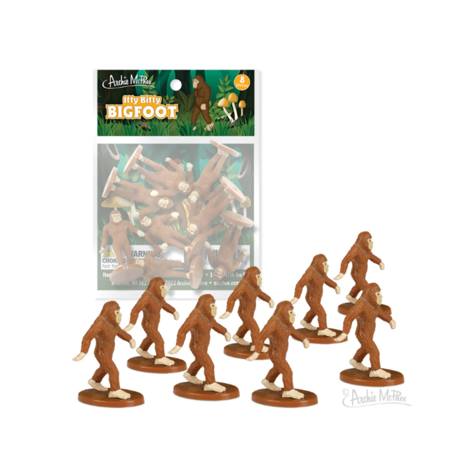 Itty Bitty Bigfoot - Bag of 8: Adorable Miniature Collectibles