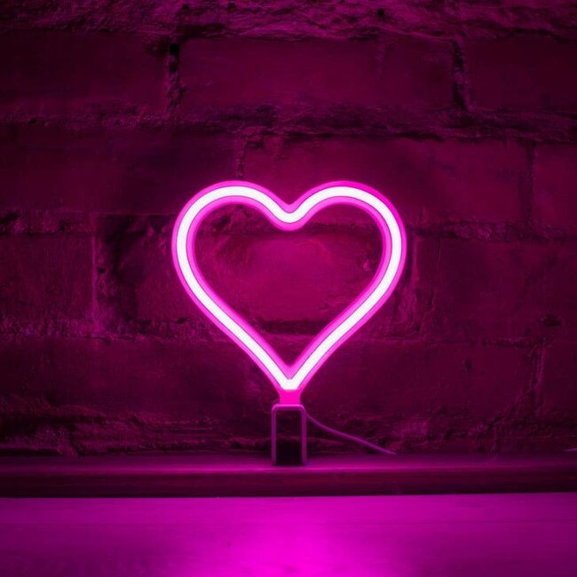 Mini Neon Heart- Pink