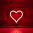 Mini Neon Heart- Red