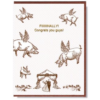 Smitten Kitten Congrats You Guys! Greeting Card