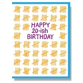 Smitten Kitten Happy 20-ish Birthday Greeting Card