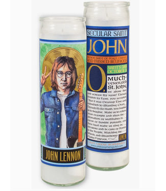 Unemployed Philosophers Guild John Lennon Secular Saint Candle
