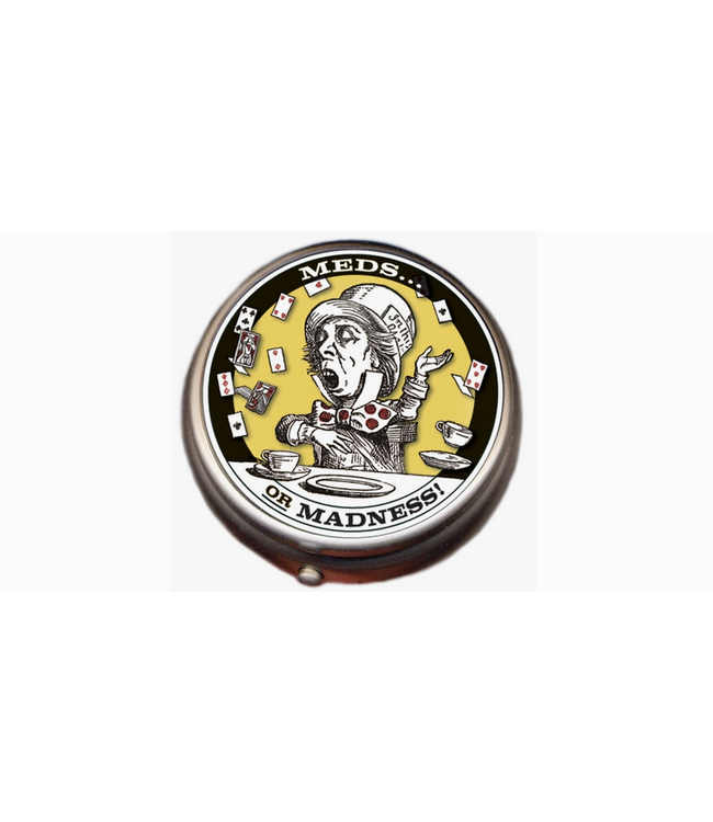 Mad Hatter "Meds or Madness" Pill Box