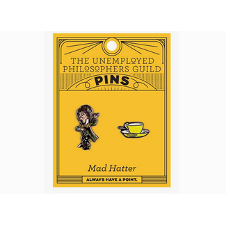 Unemployed Philosophers Guild Mad Hatter Enamel Pin Set