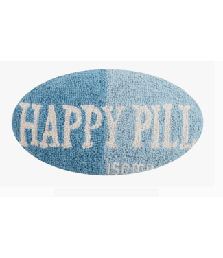 Peking Handicraft Happy Pill Blue Hook Pillow