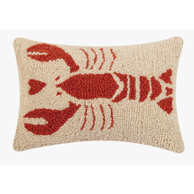 Lobster Heart Hook Pillow: Coastal Charm in Every Stitch