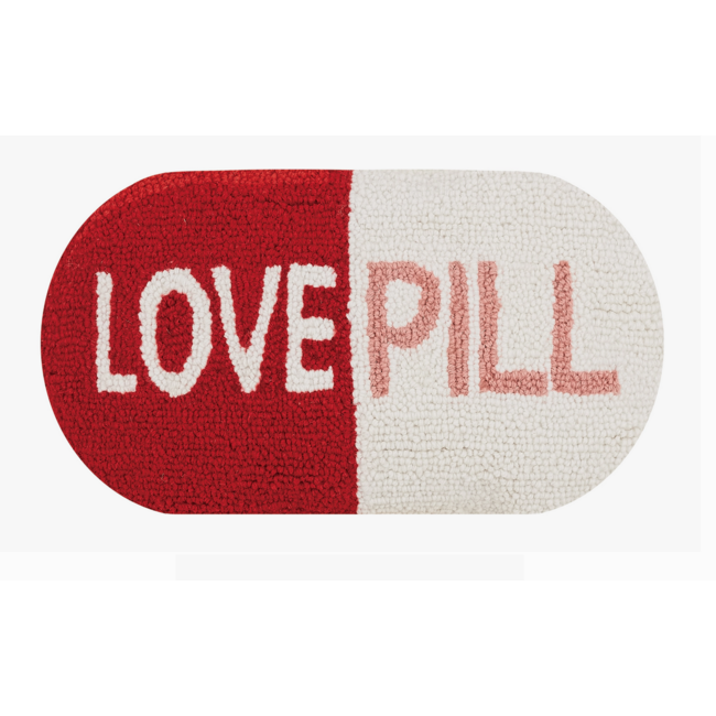 Love Pill Shaped Hook Pillow: Cozy Elegance in a 9x16" Accent