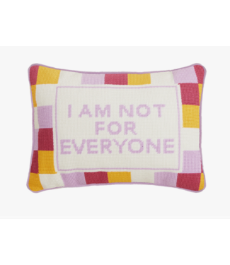 Peking Handicraft "Not for Everyone" Needlepoint Pillow