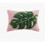 Palm Leaf Hook Pillow: Tropical Elegance in 8x12 Inches