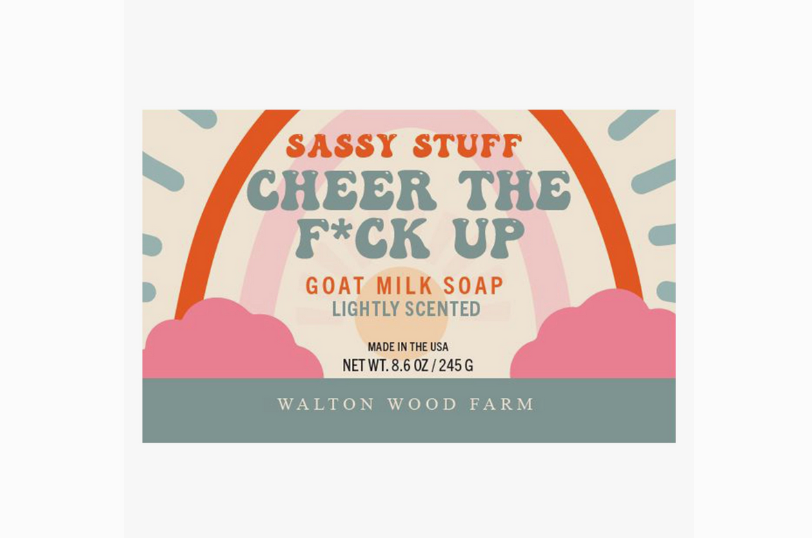 Cheer the F*ck Up Goat Milk Bar Soap 8.6oz