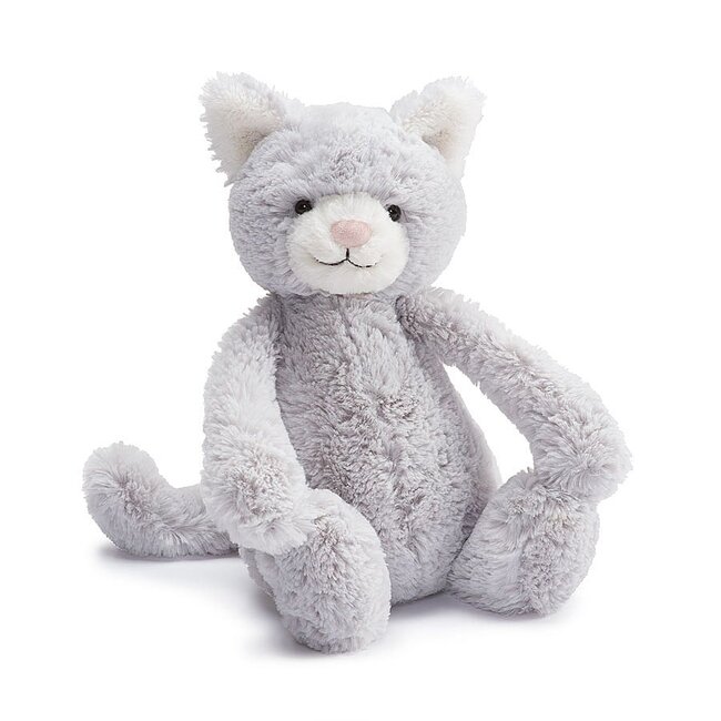 JellyCat Inc. Bashful Grey Kitty Original: Classic Cuddly Companion